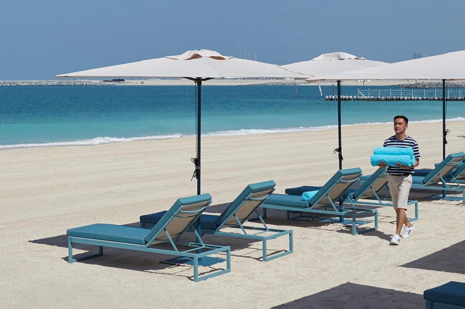 Mandarin Oriental Jumeira, Dubái Exterior foto Beach at Jumeirah Atlantis