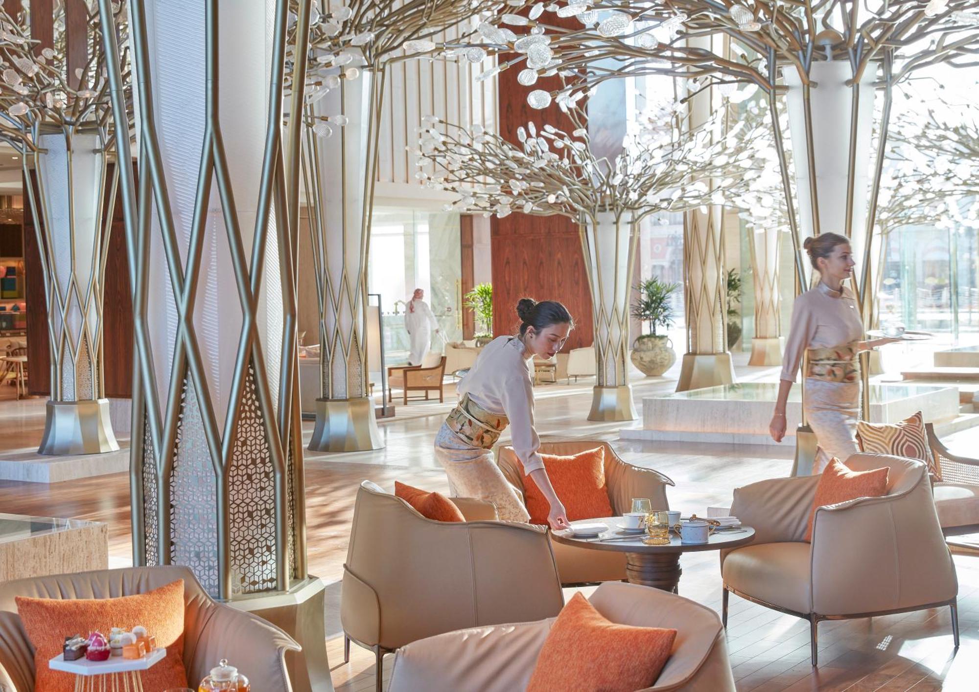 Mandarin Oriental Jumeira, Dubái Exterior foto The lobby of the hotel